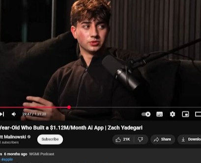 Làm sao mà một cậu bé 17 tuổi (Mới học lớp 12) kiếm được 1.12 triệu đô/tháng nhờ một App AI, trong khi 95% bạn bè cậu còn đang cắm đầu thi đại học?